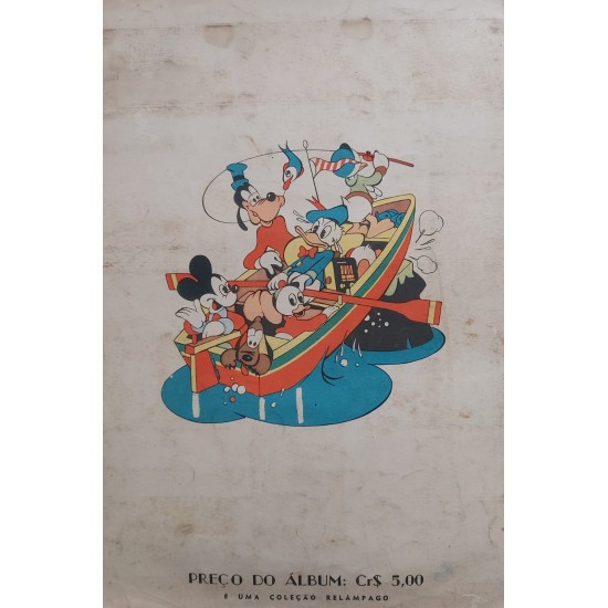 Álbum para Colecionar Figurinhas, Mickey, Pato Donald e Outros Personagens de Walt Disney [1959]